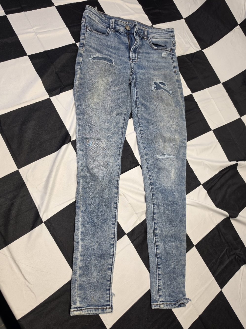 American Eagle Outfitters Skinny Jeans in Light Blue Wash